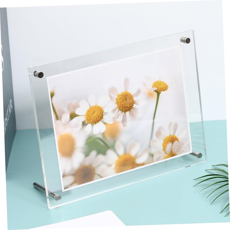 OHPHCALL Acrylic Photo Frame Hanging Chain Wall Desk Display Scratch-resistant Minimalist Design for Home Decor - Image 5